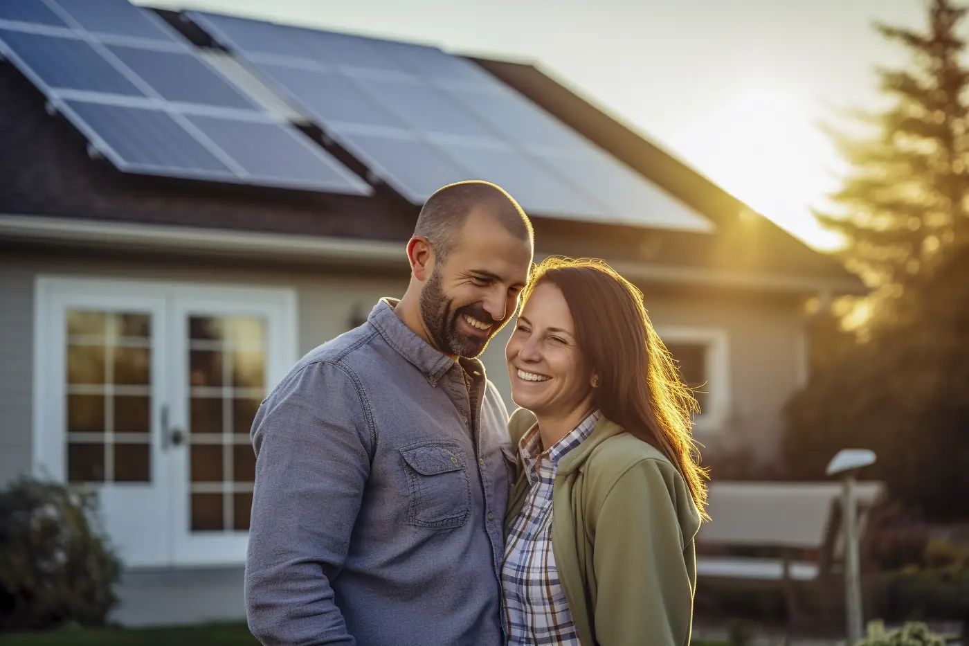 Painel solar instalado em residência - solução para economia de energia